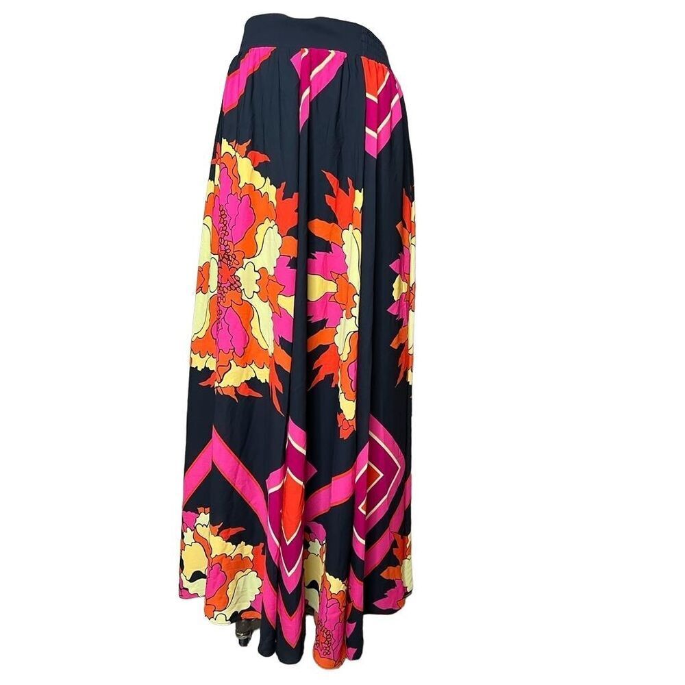 Retro 70s Bright Maxi Skirt New York & Co - M